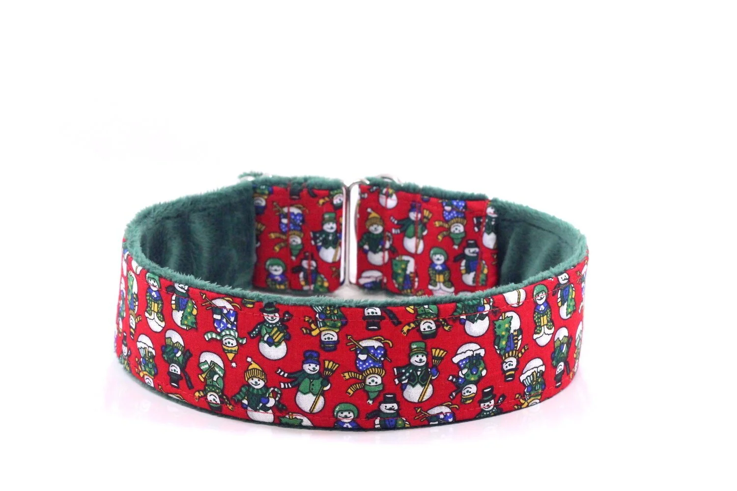 Bundled Up Snowmen on Red