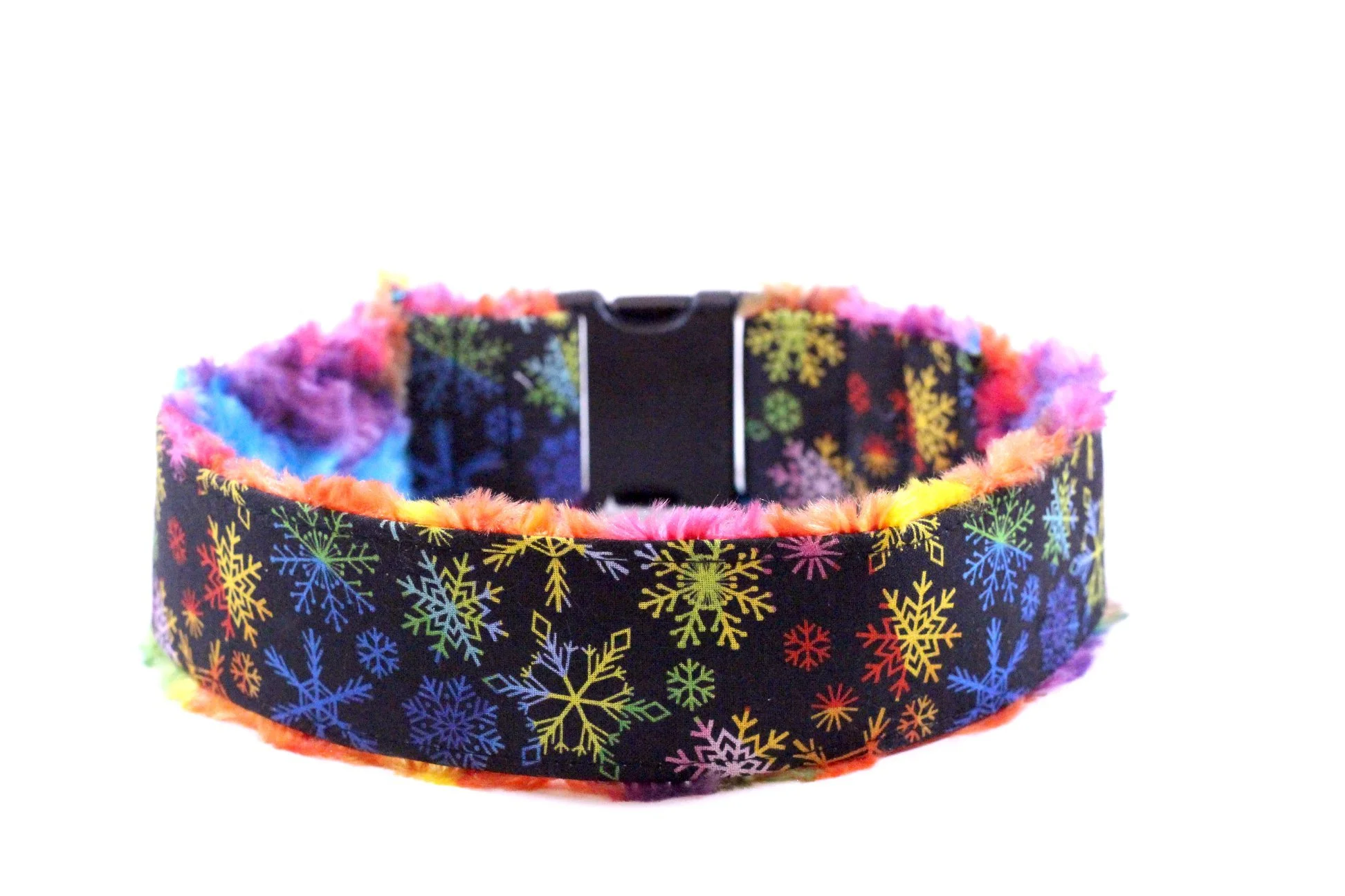 Dark Rainbow Snowflakes