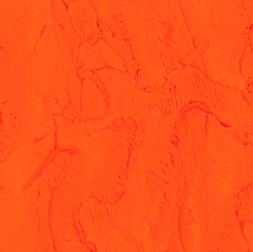Neon Orange Luxe Faux Fur