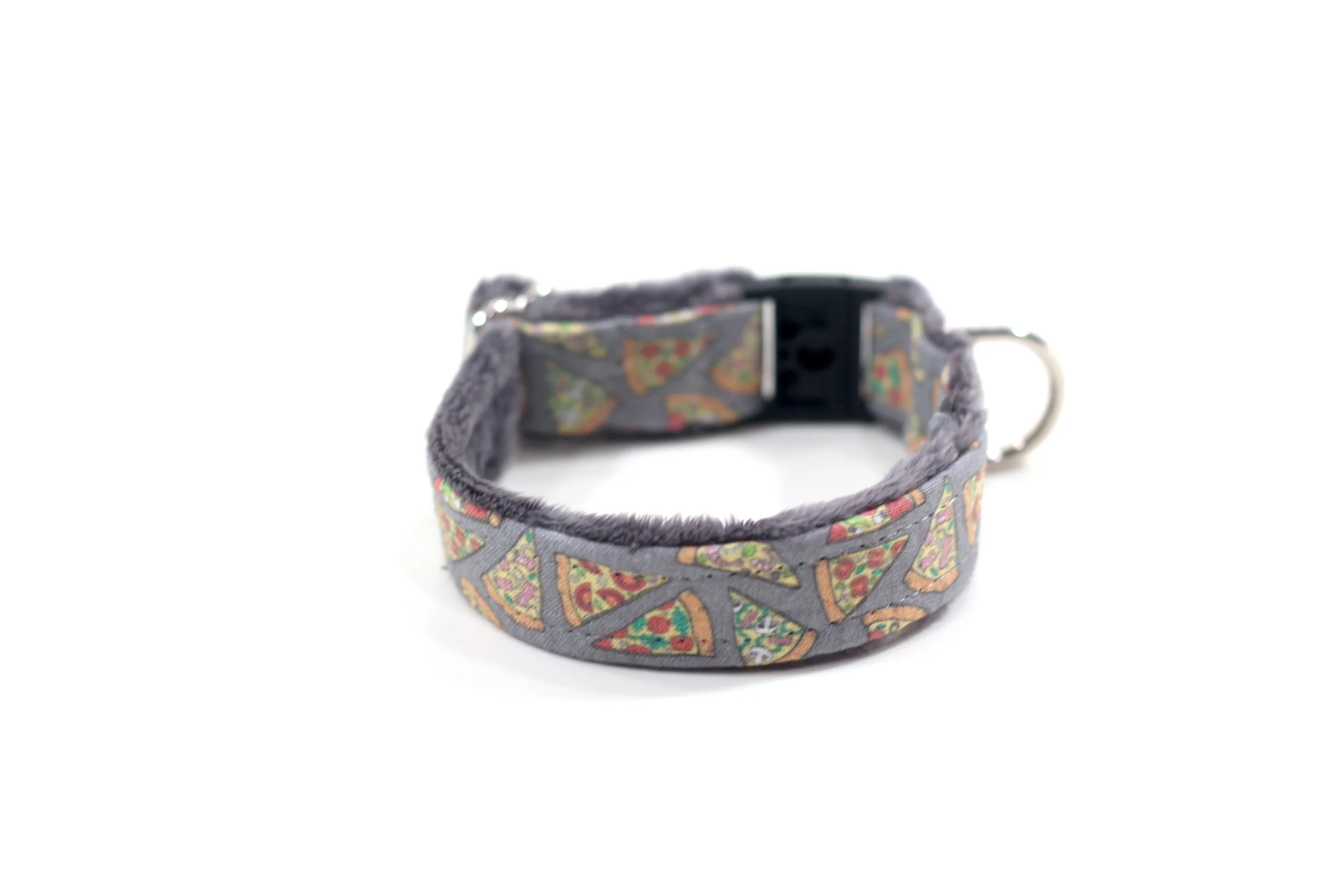 Tiny Tossed Pizza on Gray