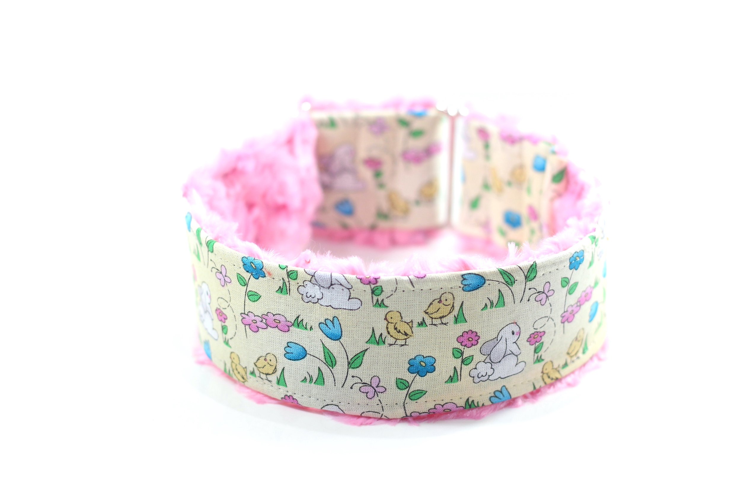 Bunnies and Flowers on Pale Yellow