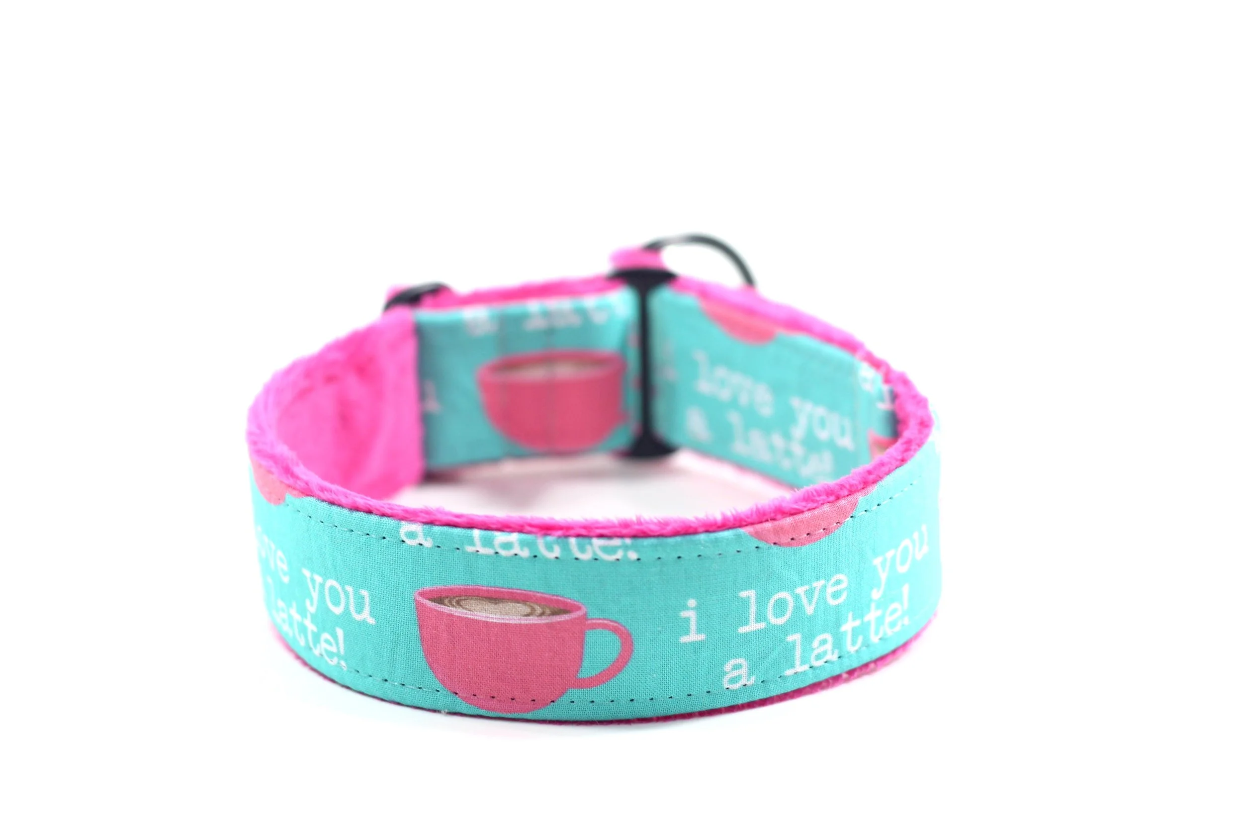 I Love You A Latte! Pink Cup on Teal