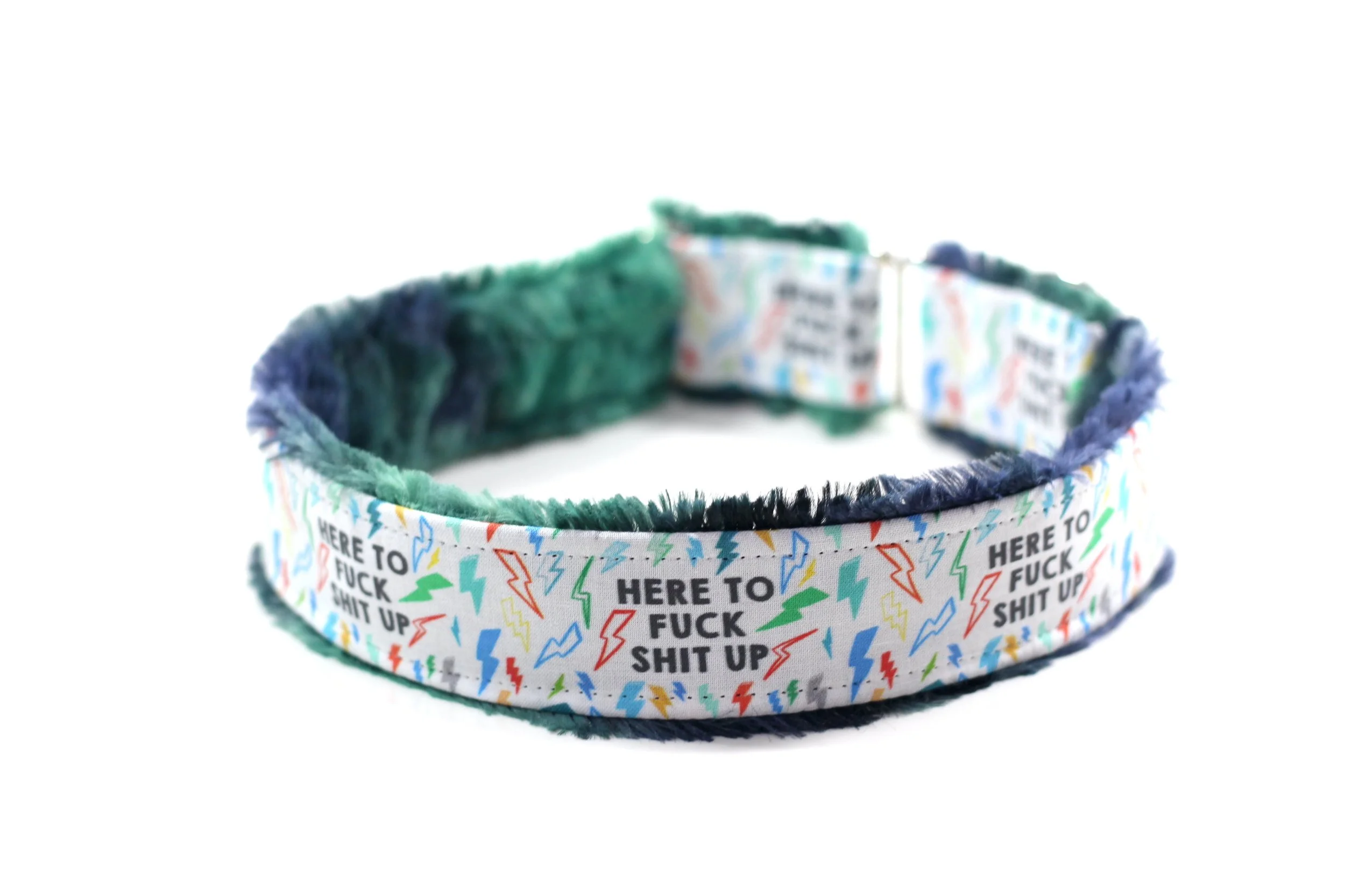 Here To Fuck Shit Up Colorful White Thunder