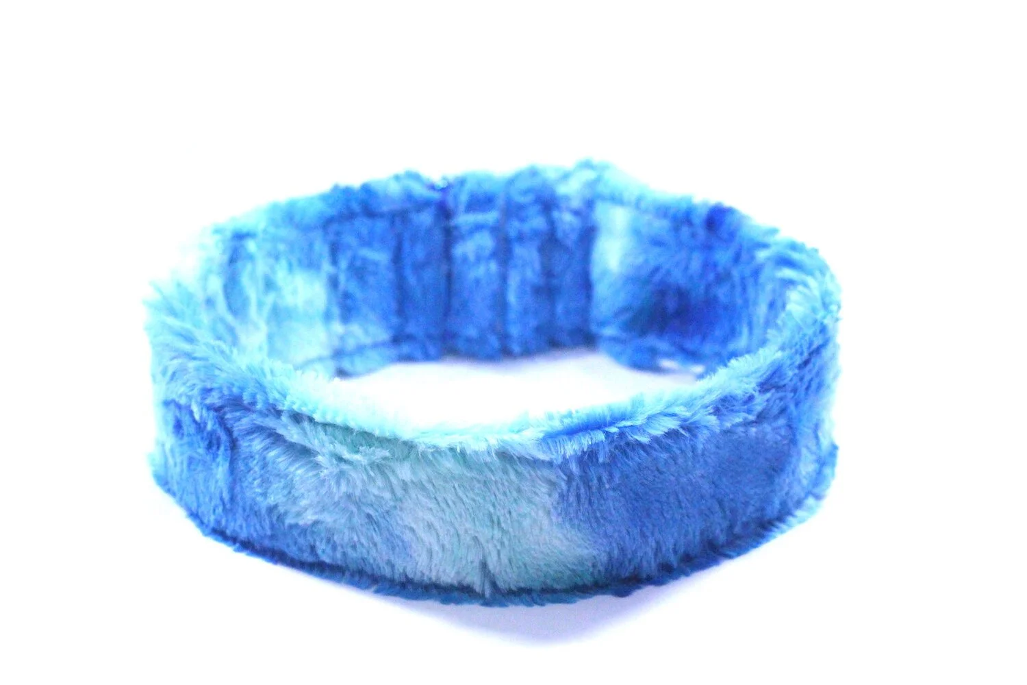 Blue Glow Luxe Full Faux Fur Collar