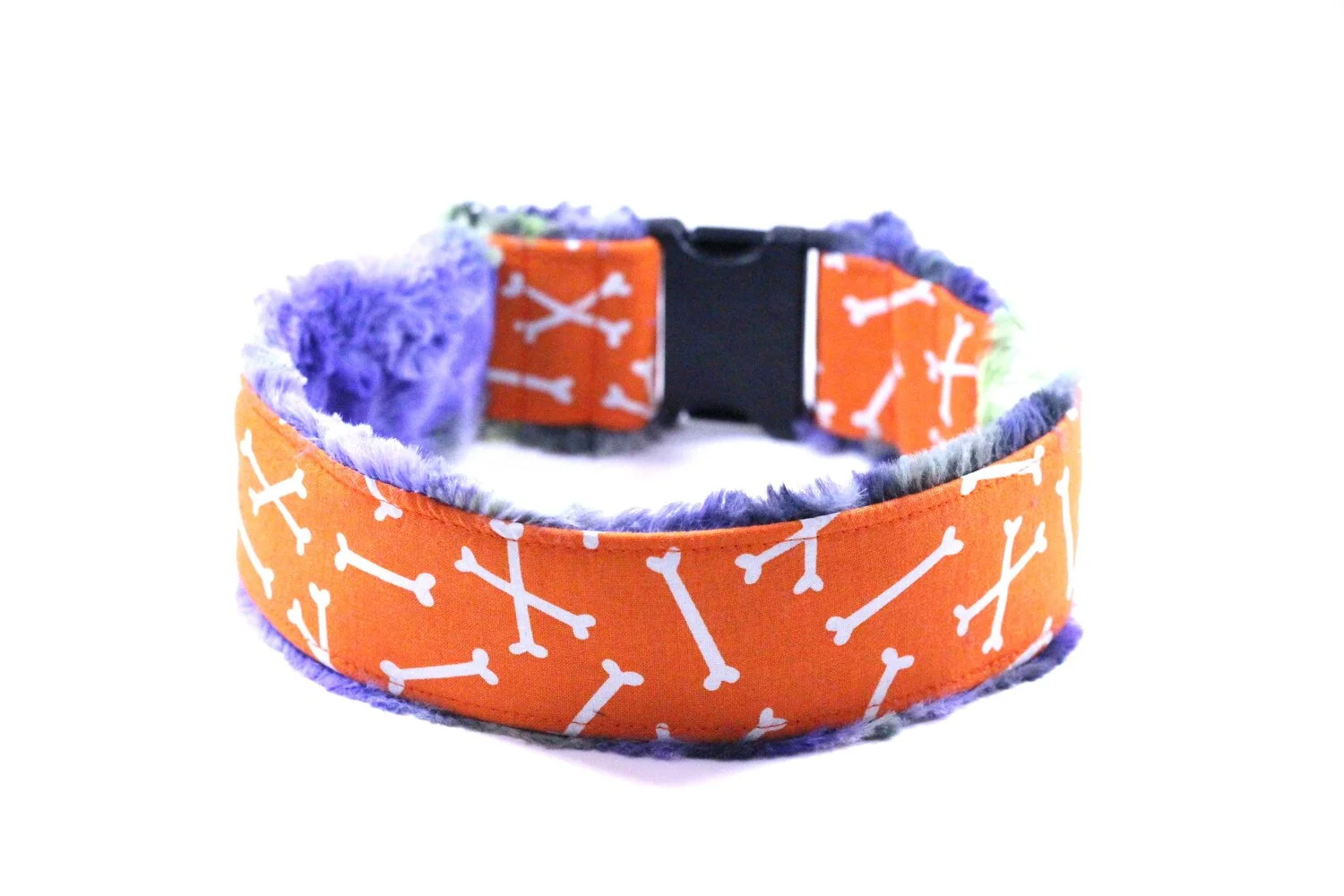 Glow In The Dark Bones on Orange