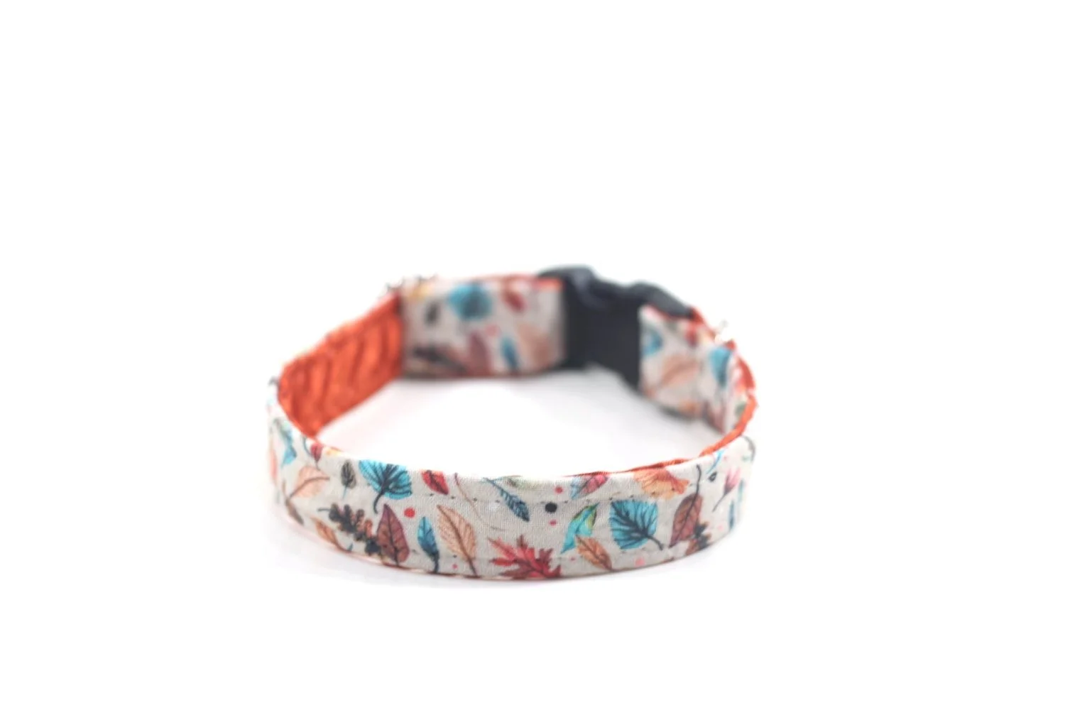 Colorful Autumn Leaves on Beige