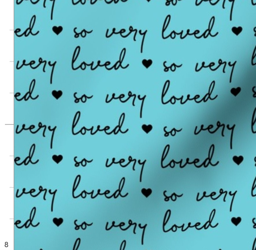 So Very Loved Blue Minky