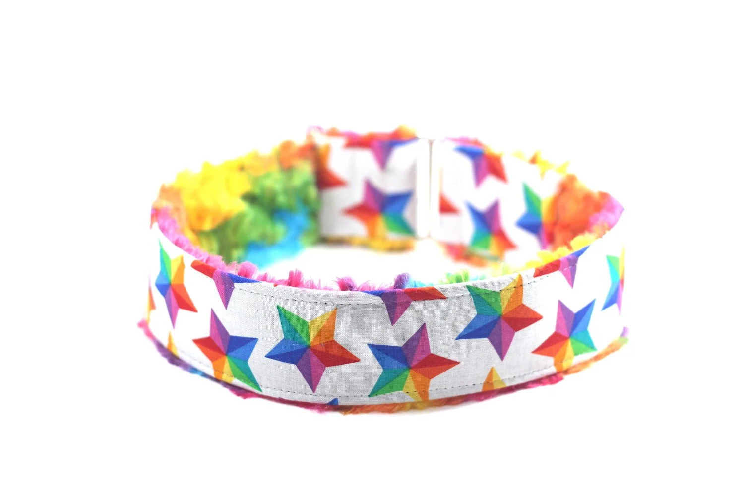 Big Rainbow Stars on White
