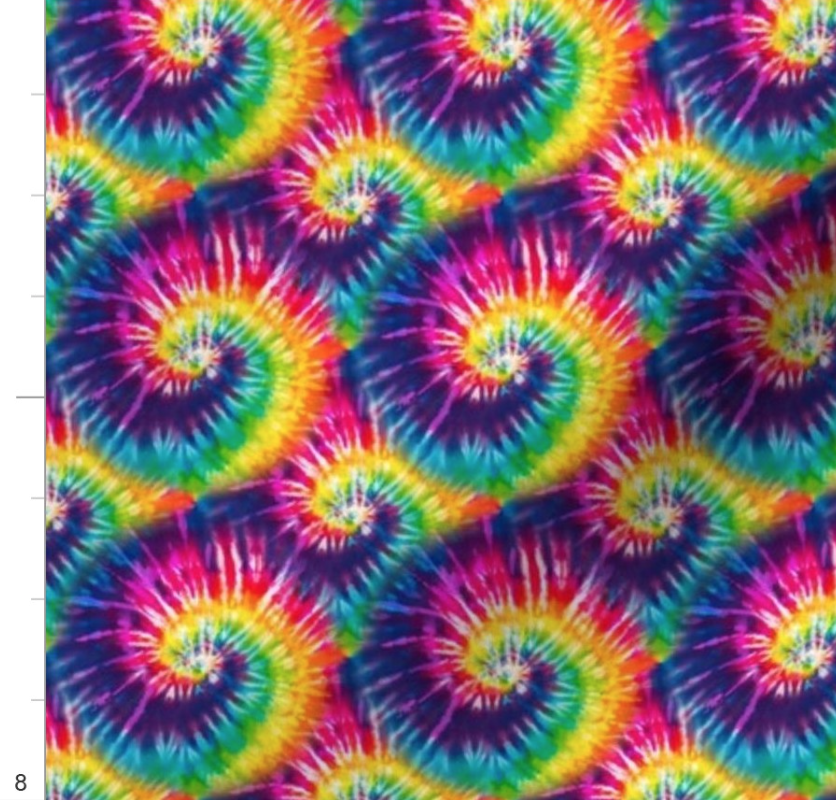 Colorful Rainbow Tie Dye Swirl