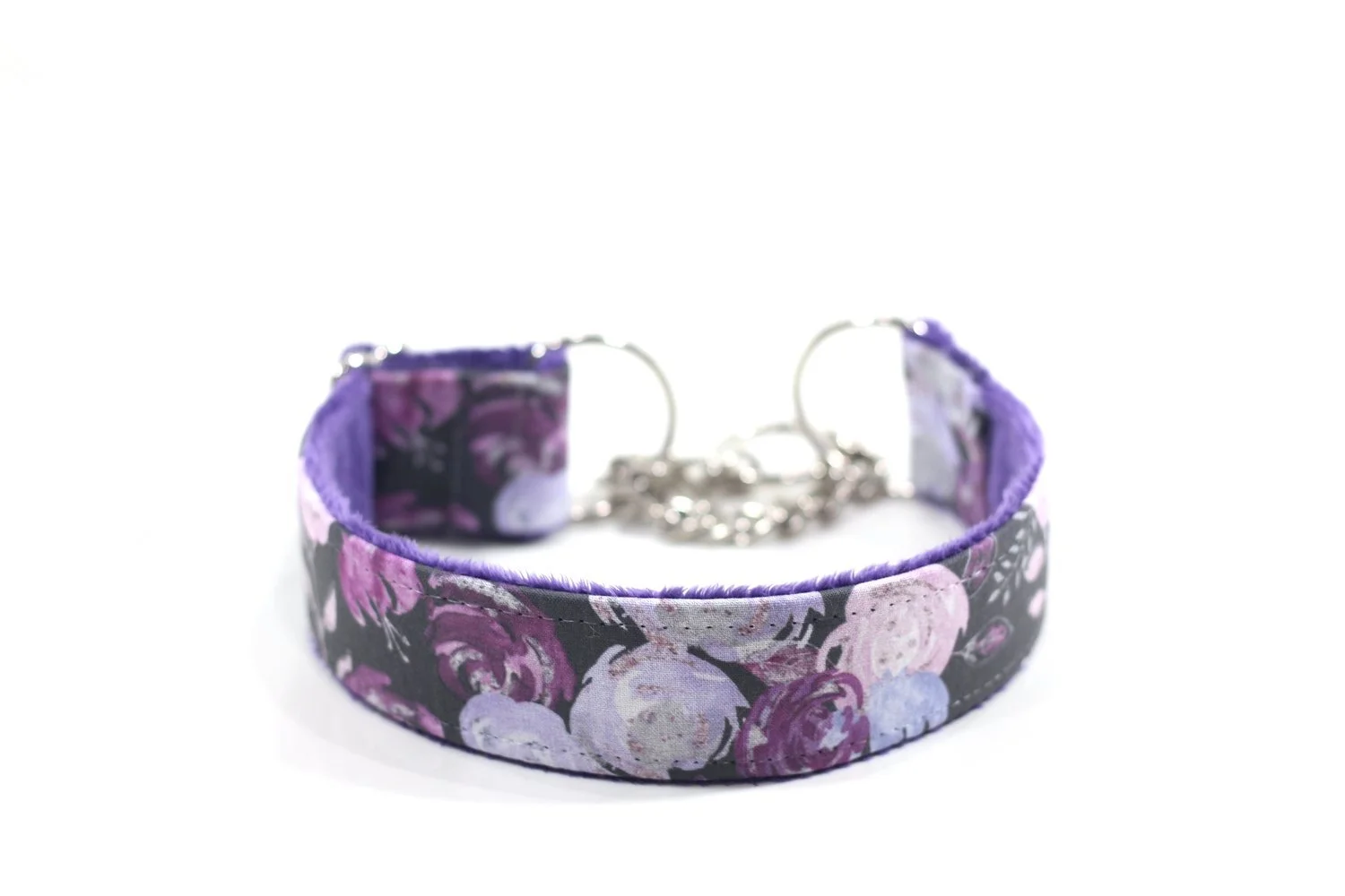 Purple Glitter Floral
