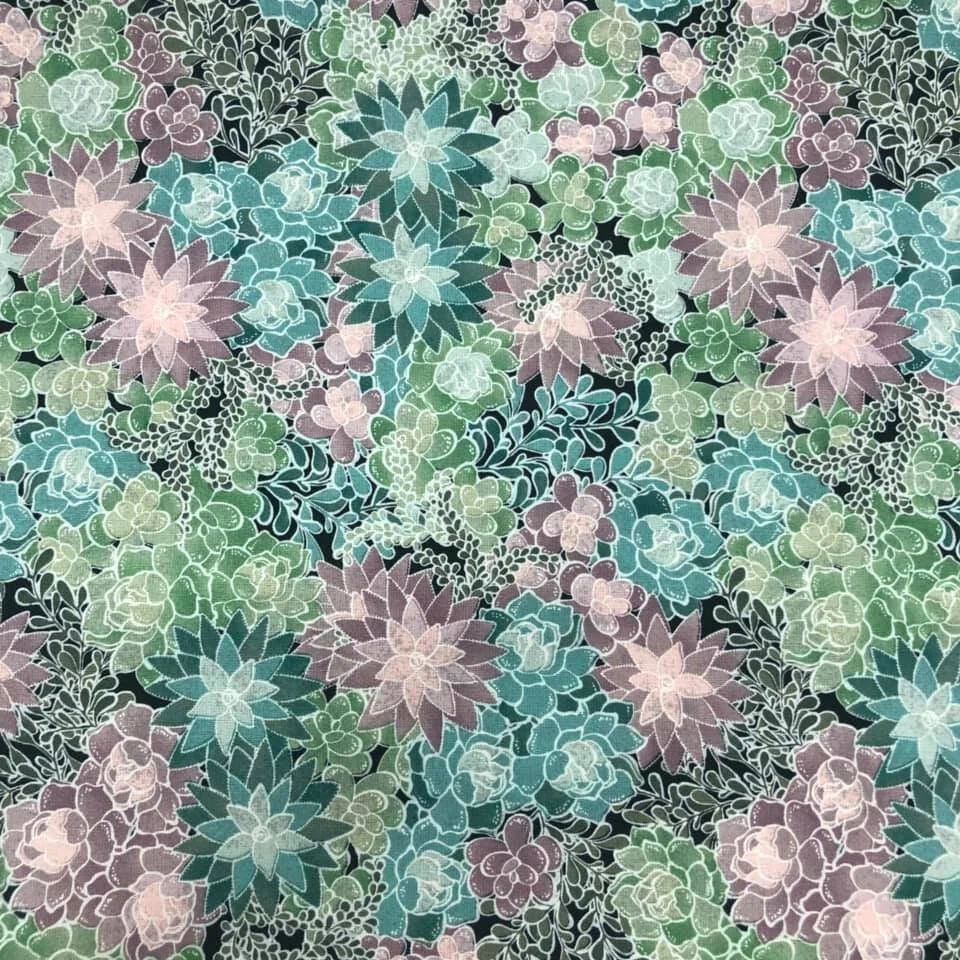 Pastel Succulents  Penny's Collars & More - Custom Collars