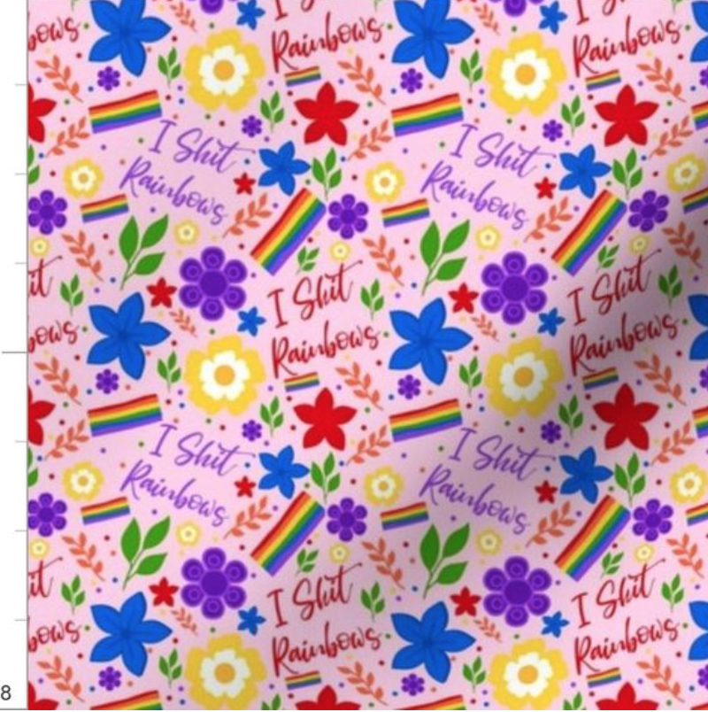 I Shit Rainbows on Pink