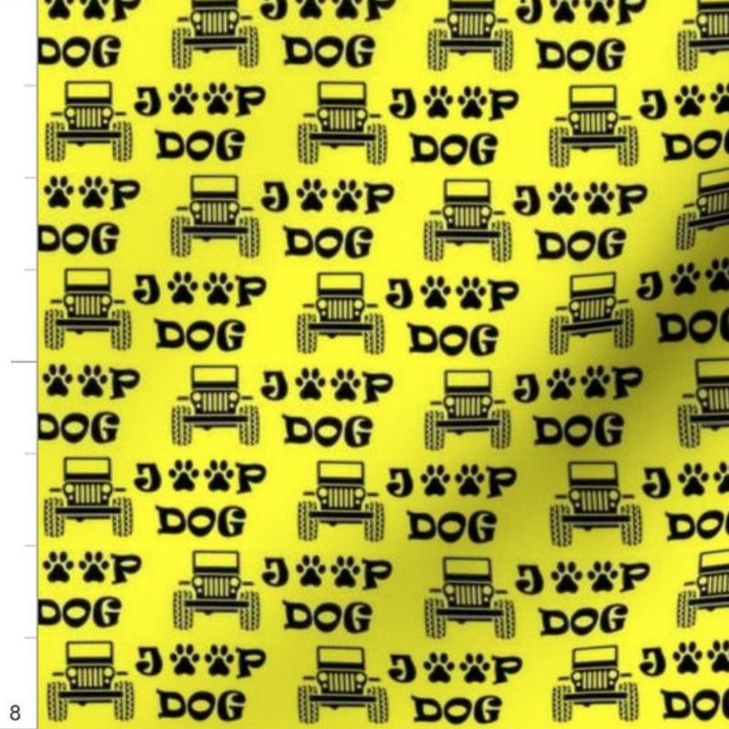 Jeep Dog Yellow