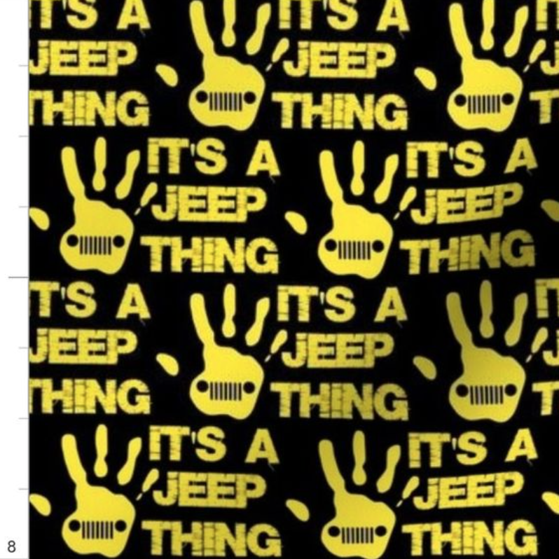 It's A Jeep Thing Black and Yellow
