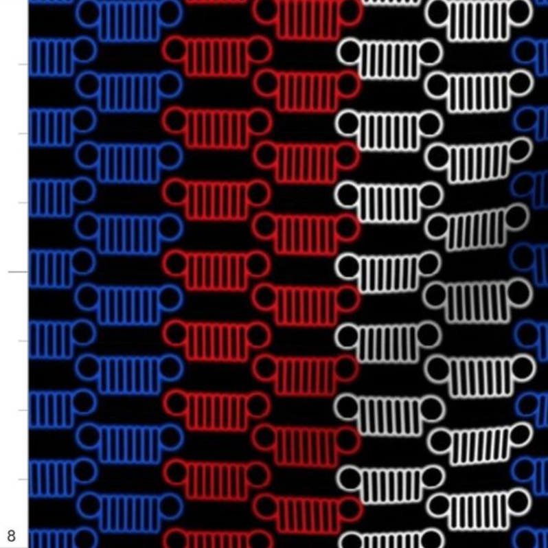 Patriotic Jeep Grills