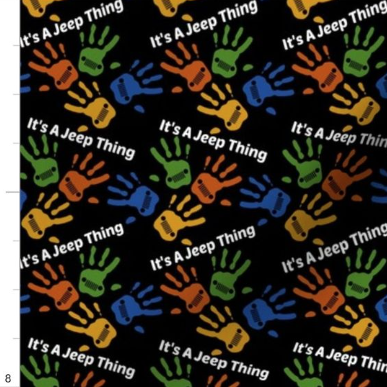 It's A Jeep Thing Multicolor Hands