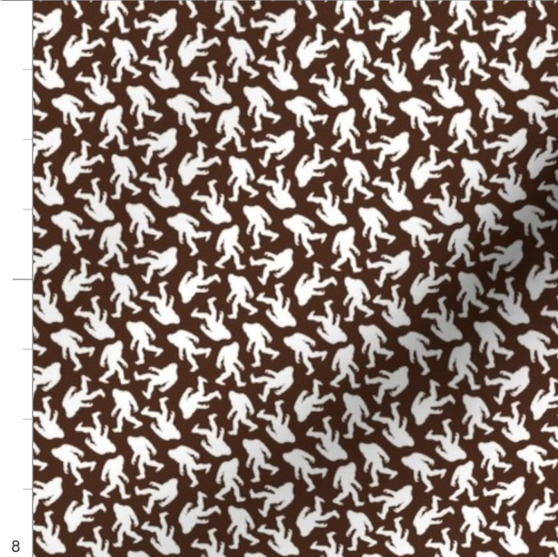 Bigfoot Silhouettes Brown Tiny