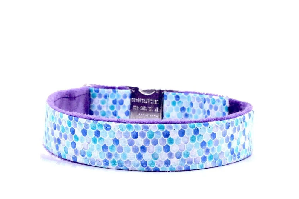 Tiny Purple and Teal Mermaid Scales