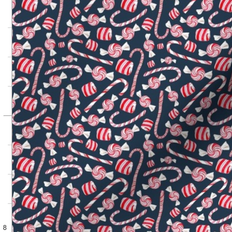 Peppermint Candy Canes on Navy