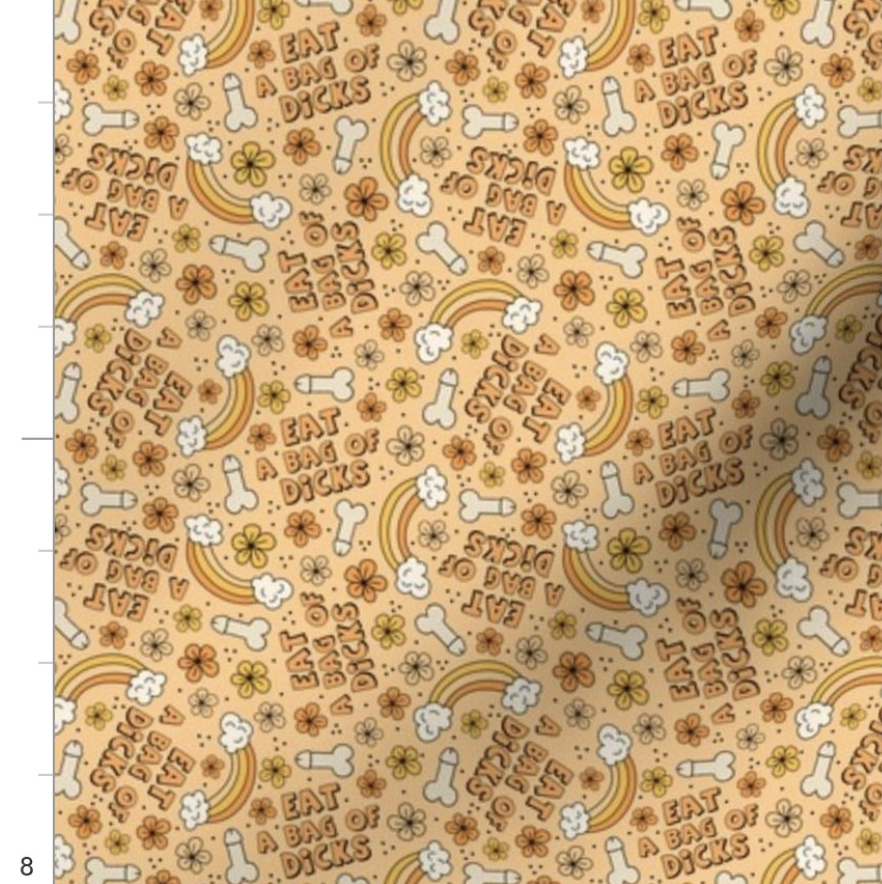 Eat A Bag Of Dicks Rainbow Orange