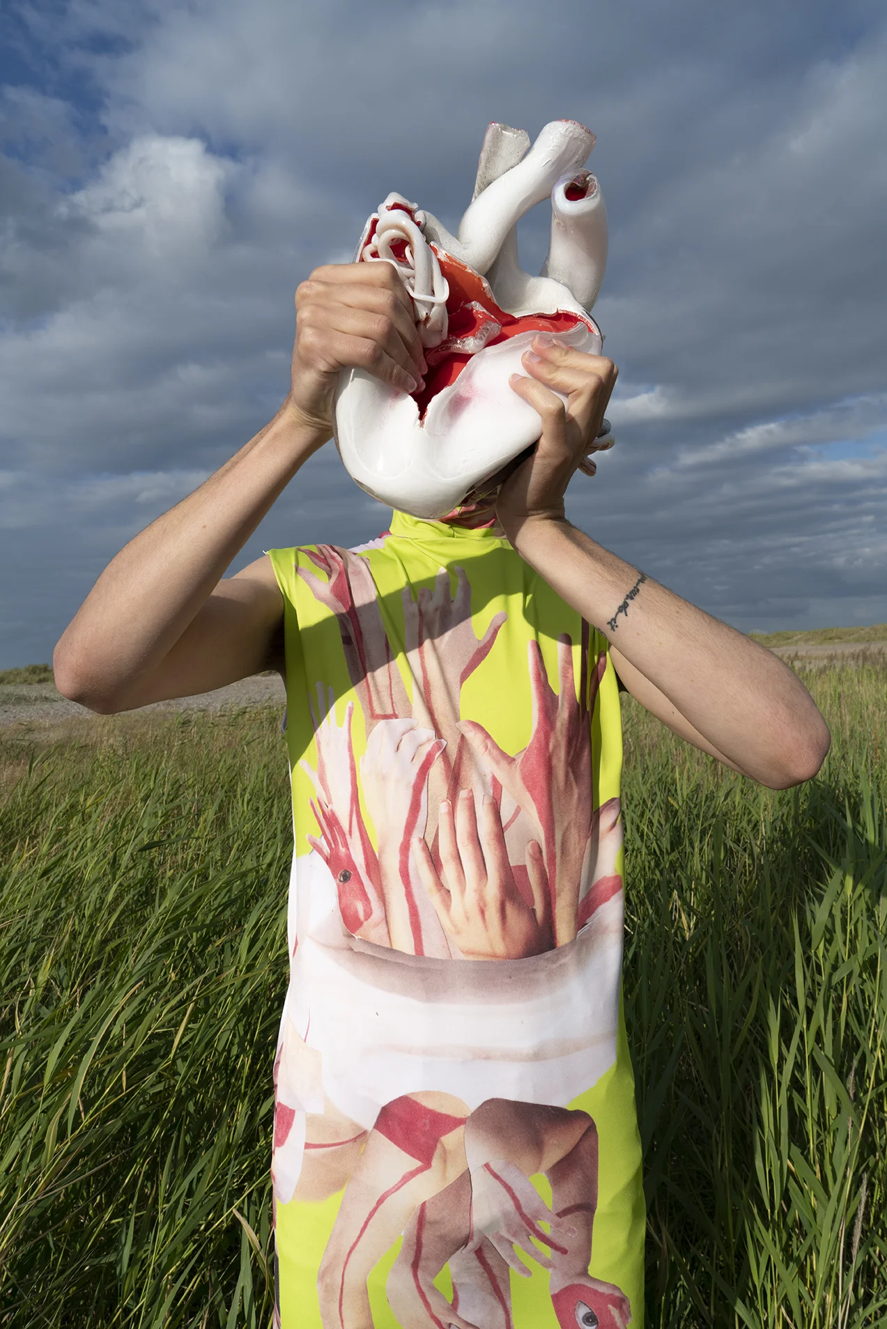 Portrait of a Human, digital print on fabric, 2019 Photo@HenrietteSabroe Ebbesen