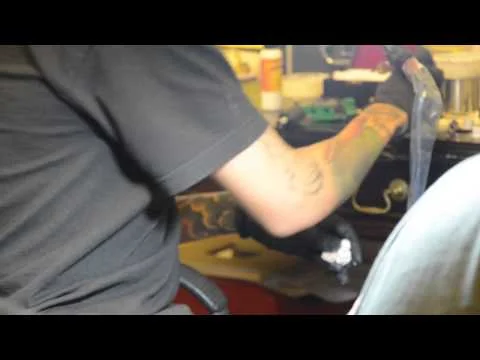 Black Moustache Tattoo