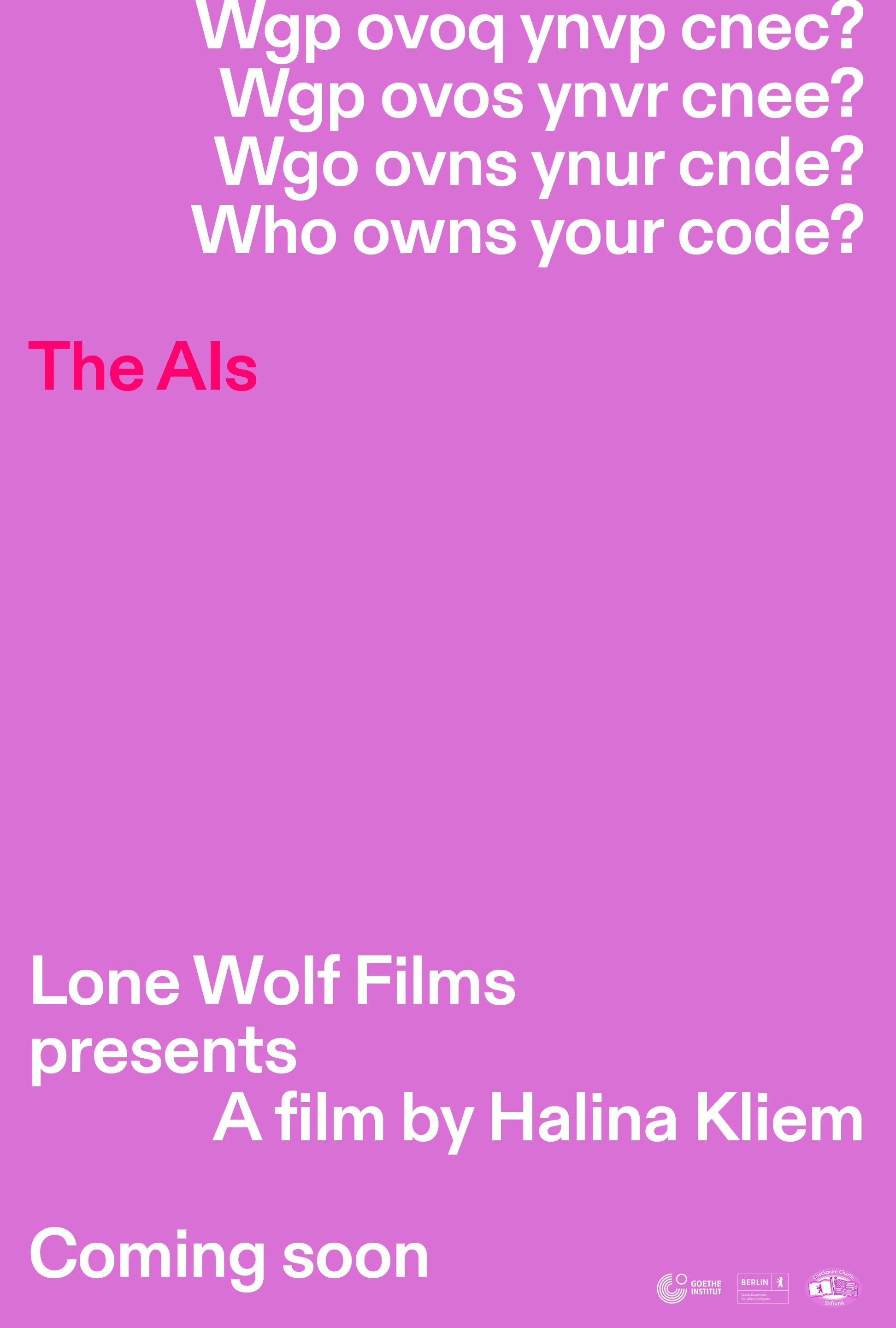 The final edit of 'The AIs' shows in the film program Filmic Explorations: Image &amp; Bias @ Goethe-On-Demand January 1 - January 31, 2022 