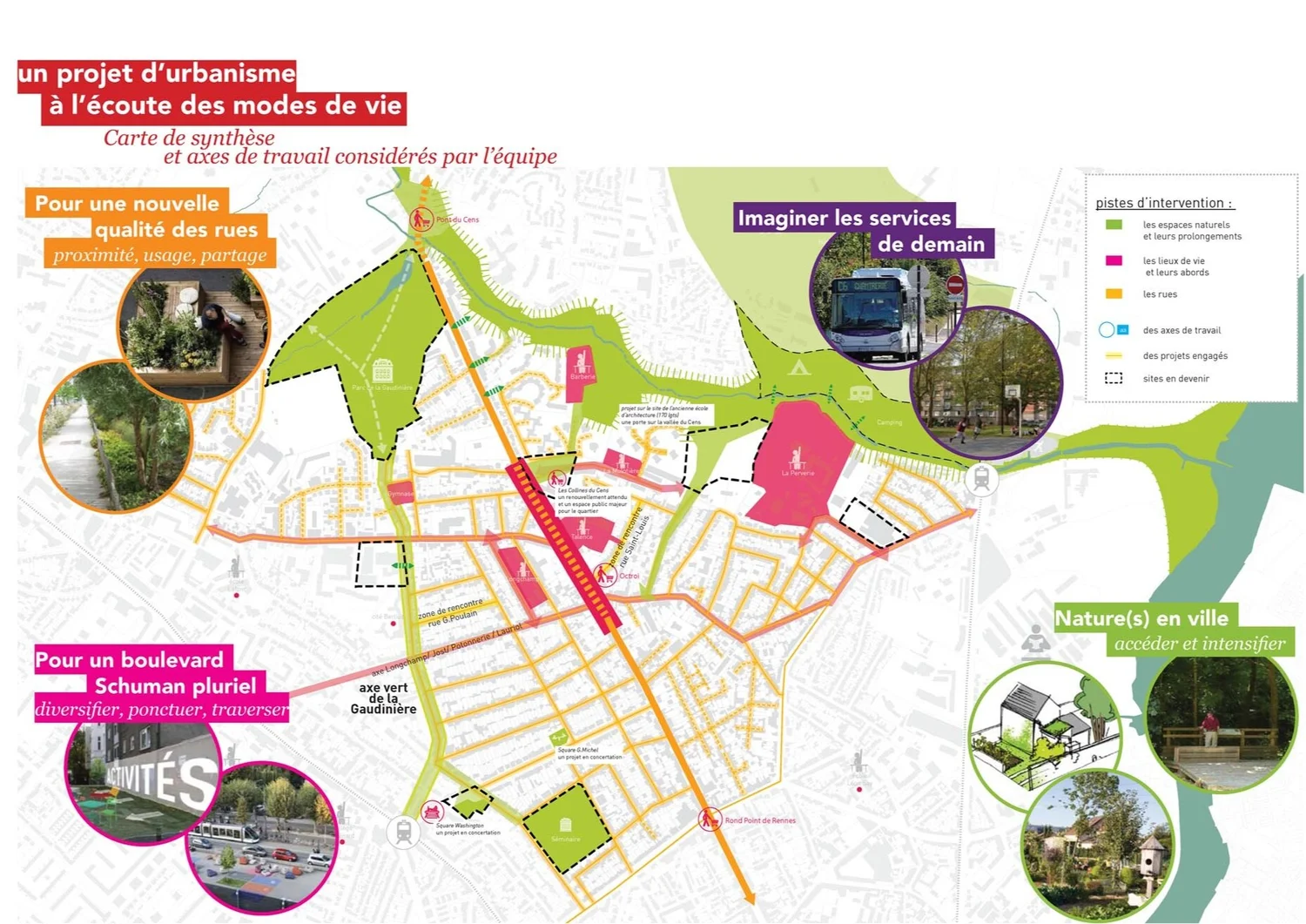 Plan Paysage Et Patrimoine Quartier Schuman Nantes 44 Map Paysagistes