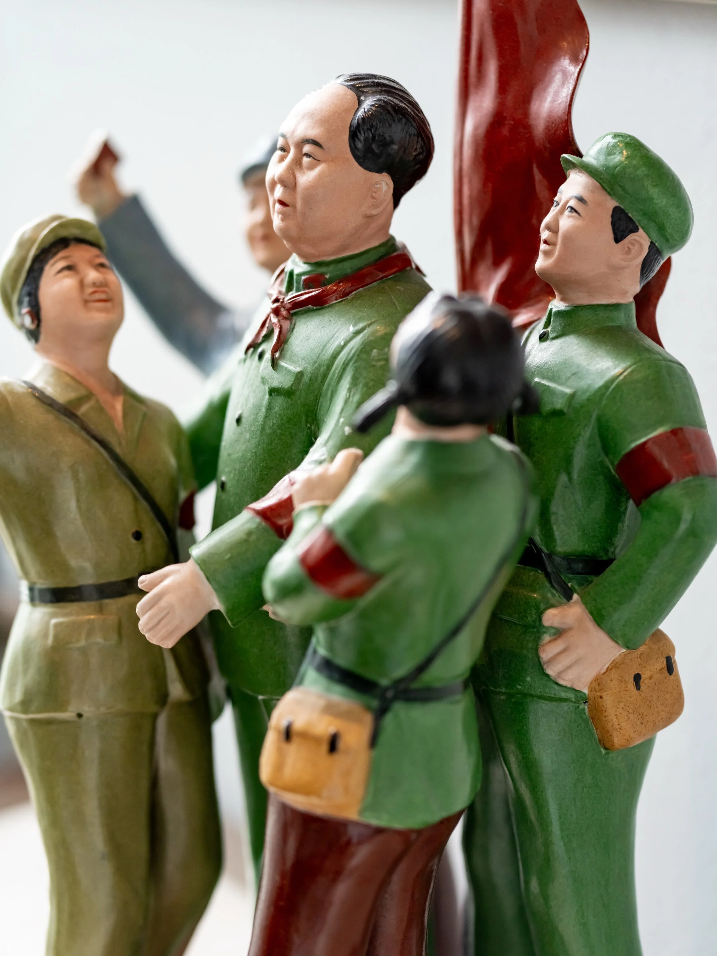 A quiet nod to China&rsquo;s history. Miniature Mao figures are among the many carefully curated objects and details that reflect the unique character of China Club Berlin.