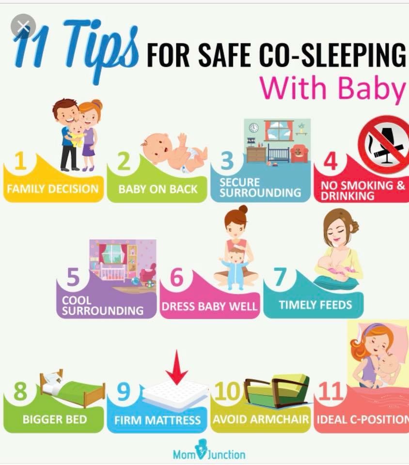 safely sleep with baby in bed