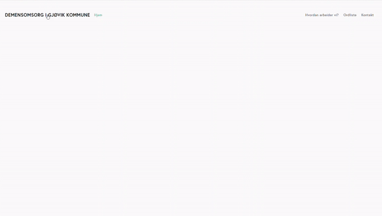 Det første resultatet av prosjektet er en skreddersydd informasjonspakke.