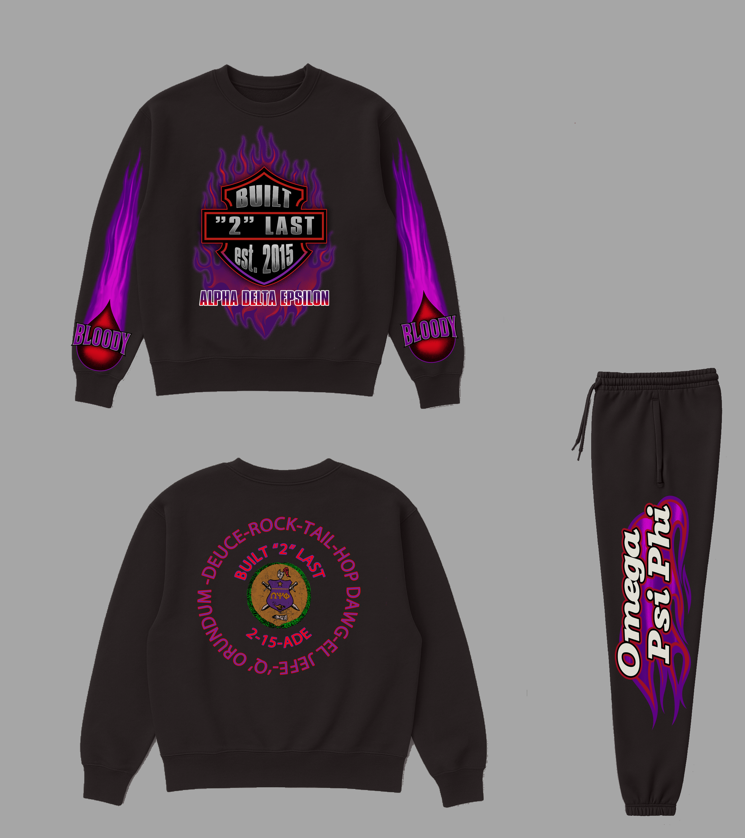 Custom Built "2" Last Sweatsuit + Caricature T-Shirt