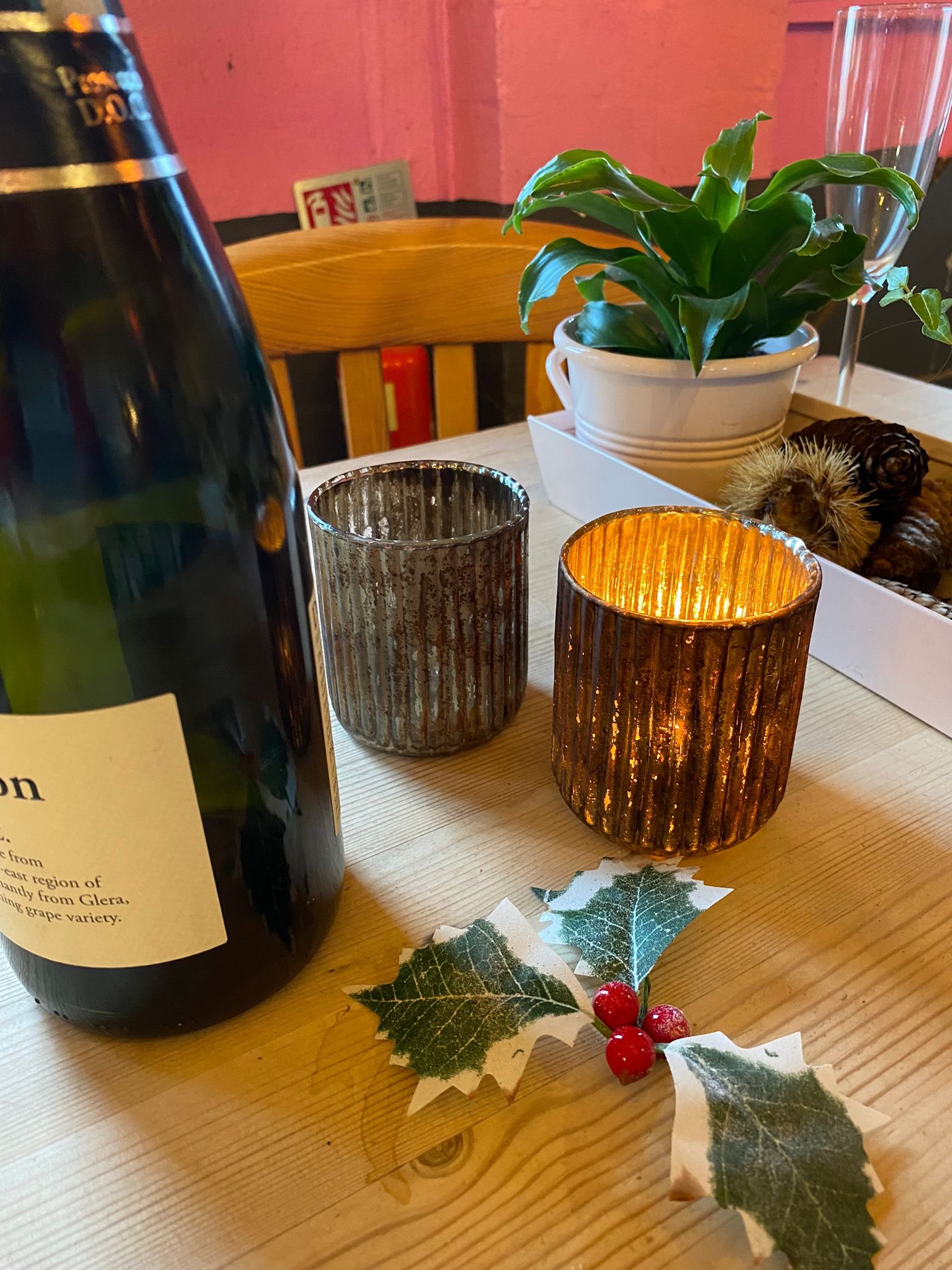 Add a glass of fizz for an extra special Christmas lunch