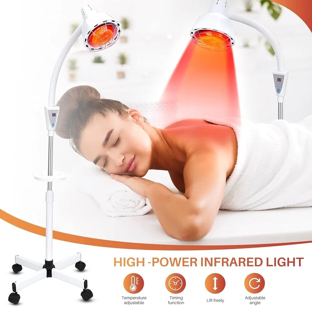 female prone far infrared heat lamp