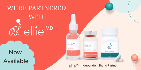 Physician-guided peptide therapy and medical weight loss services through our telehealth partner, EllieMD.