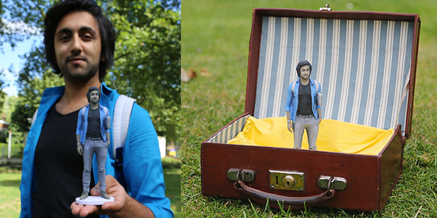 Here is an example of the 3D printed model they could send home to folks at home.