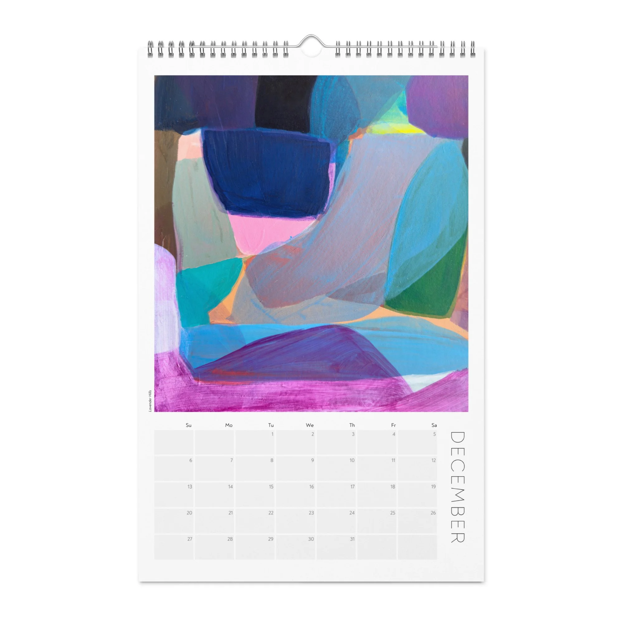 2026 Abstract Art Wall Calendar: Large Format, Original Paintings ...
