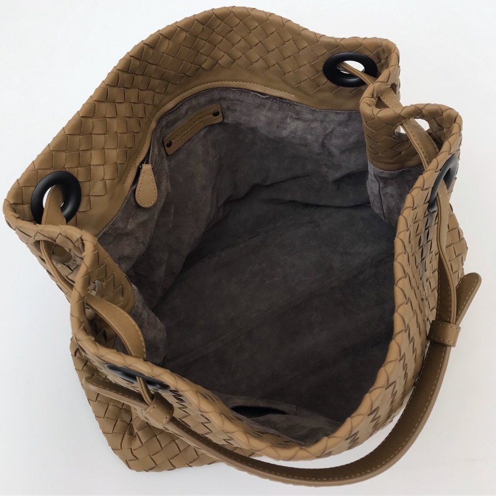 Bottega Veneta Small Intrecciato Napa Bucket Crossbody Bag