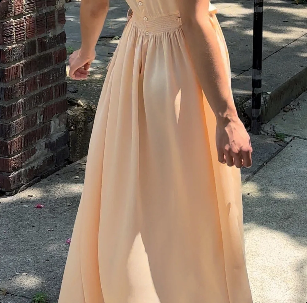 old rose bridesmaid dresses Soiree Ready Maxi Dress in Light Peach  Impressions Online Boutique