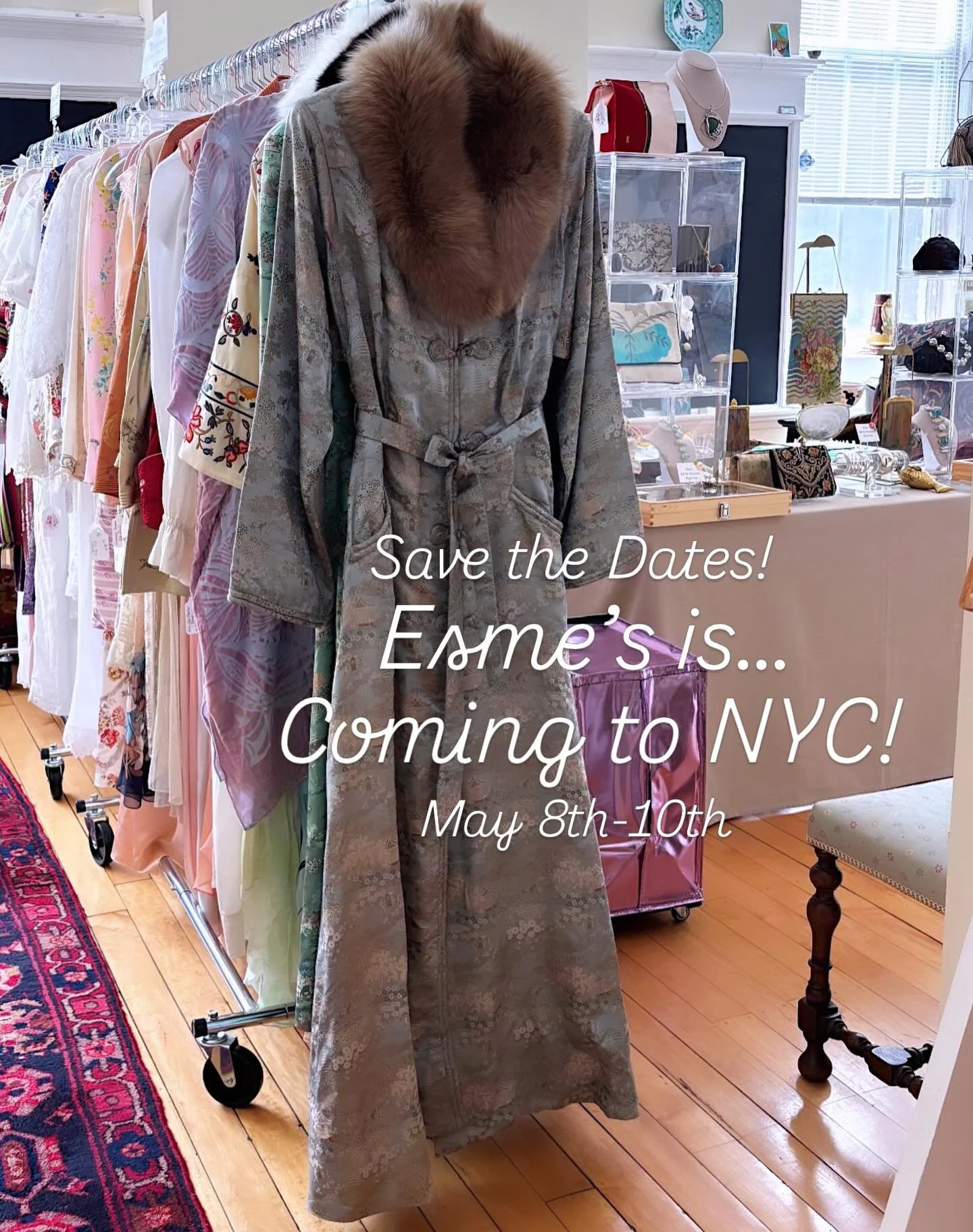 SAVE THE DATES! 🌹ESME&rsquo;S is Coming to NYC! We&rsquo;re So delighted to be Joining @normal.nyc for their UNION SQUARE RESIDENCY, A Collaborative Marketplace - MAY 8th-10th! Tickets Available in the link @normal.nyc 🌹 31 EAST 17th ST. in the &he