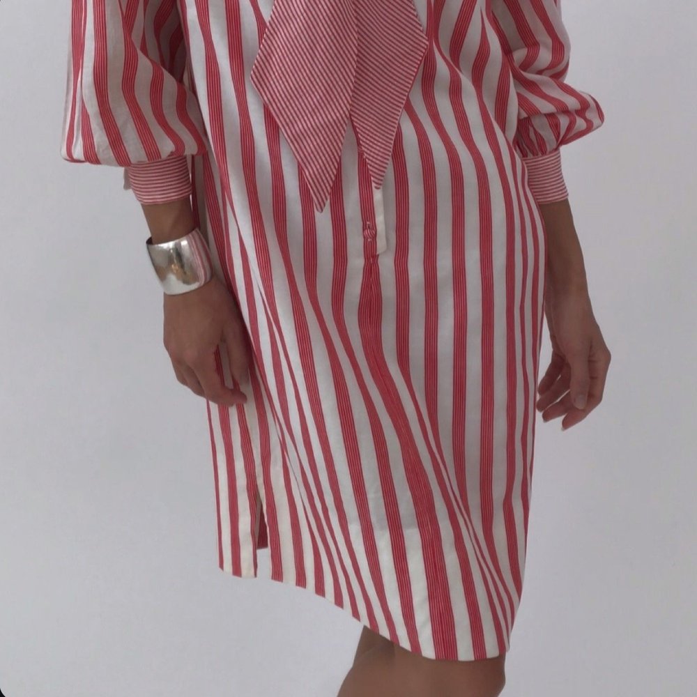 red and white sailor dress The Deborah - Black Pleated Pencil Dress