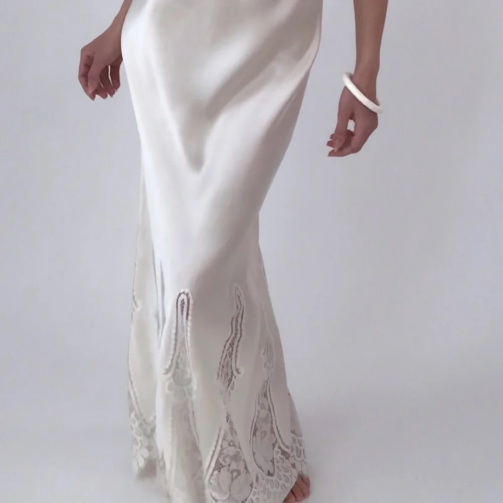Vintage Ivory Silk Lace Slip Dress  Esmes Drawer Too