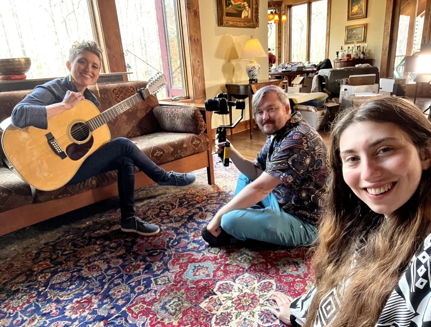On set today shooting another beautiful video with @allaroundartsy for the best guitar player I know @christielenee .📸
Christie has an album release this Sunday 11/20 at @isisasheville 🎉