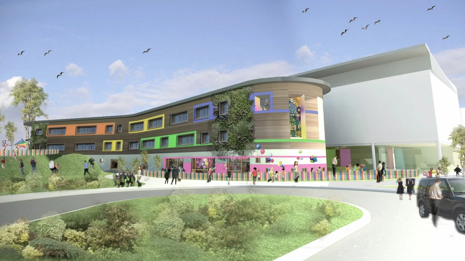 View from entrance - a vibrant new vista