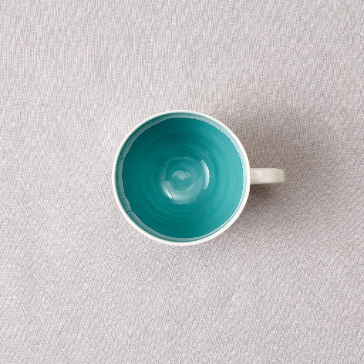 Large porcelain cup/turquoise