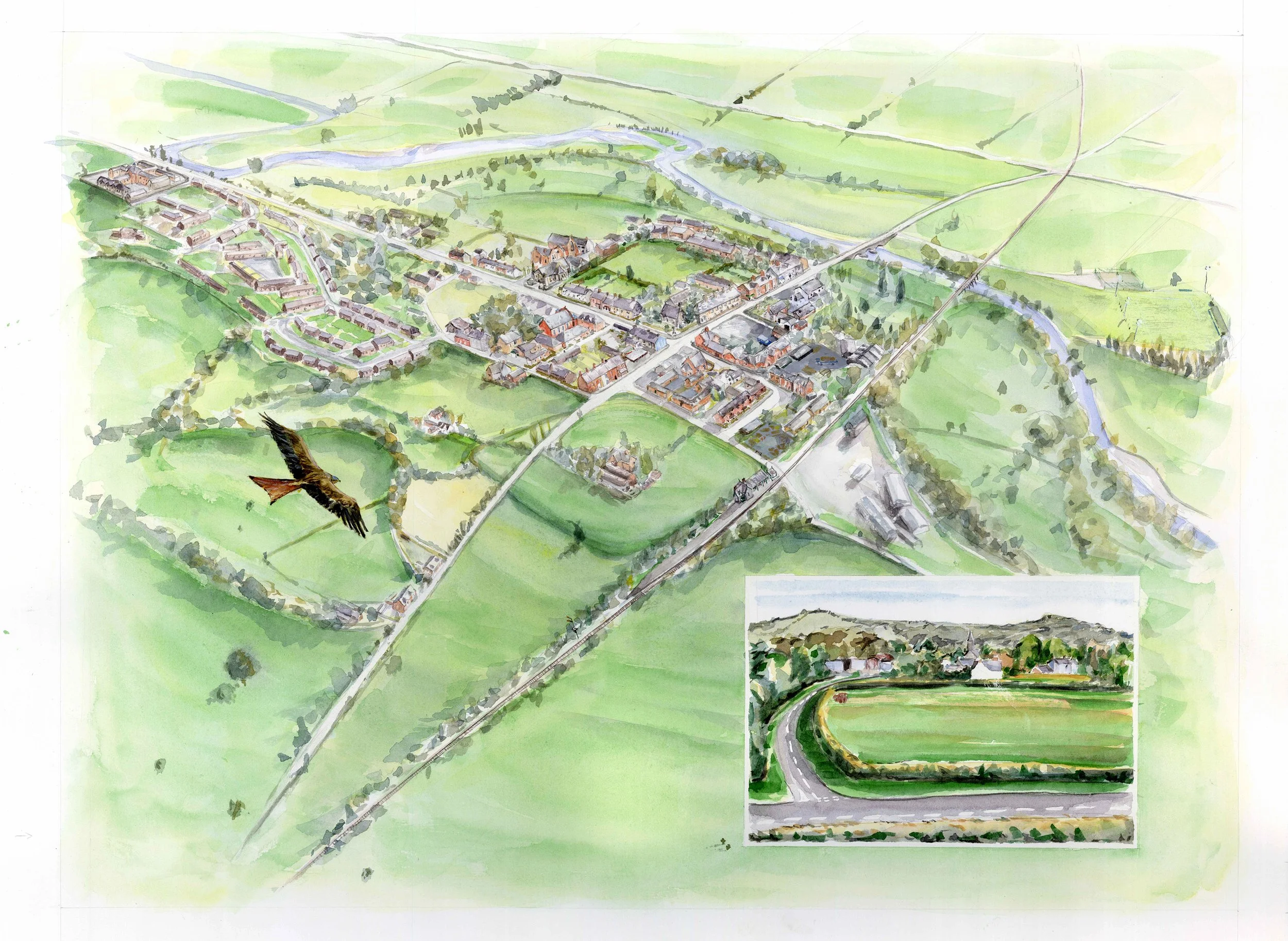 05_Aerial View of Caersws Village.jpg