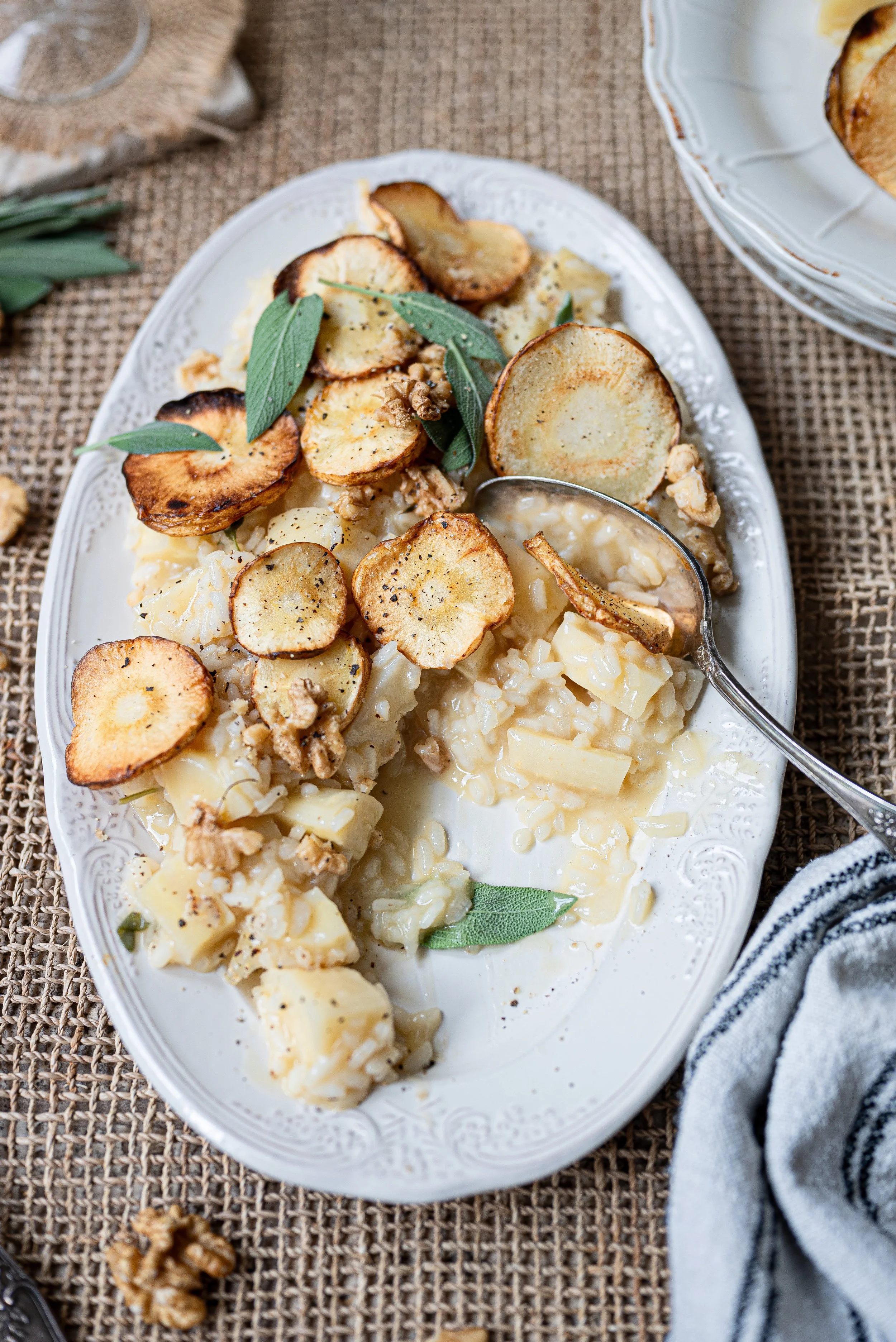 Parsnip & walnut "winter" risotto