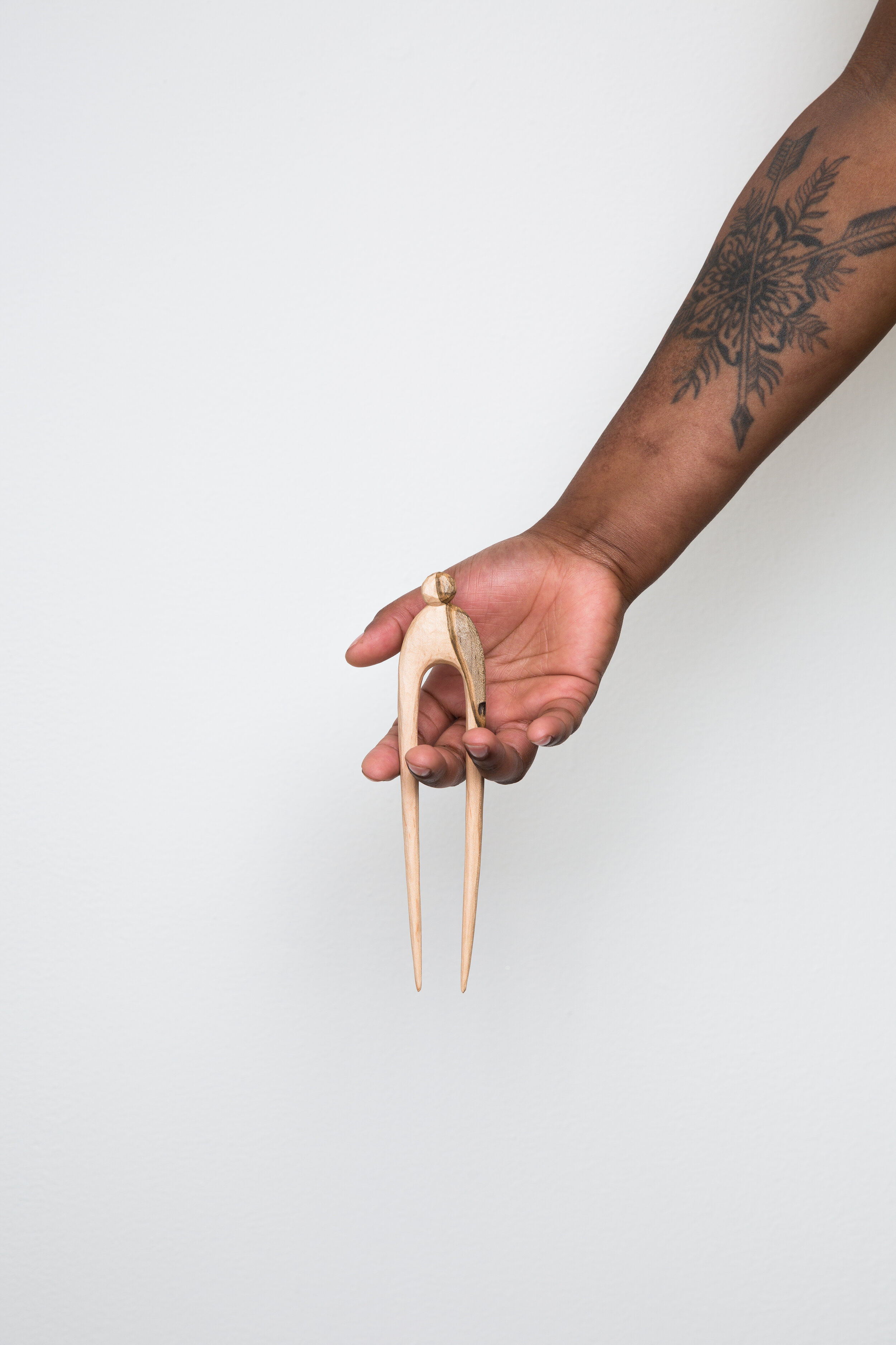 Small Ball Hair Pin in Figuring