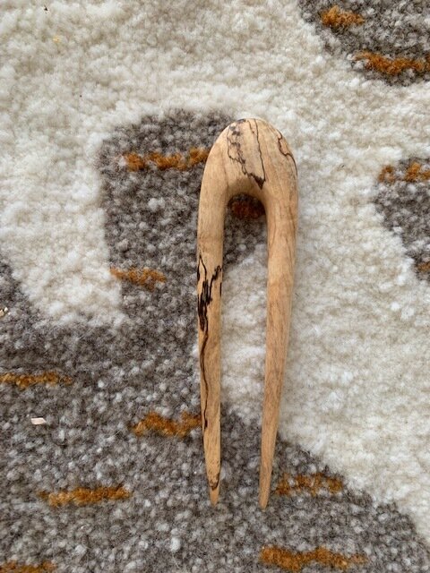 Simple Hair Pin in Figuring 