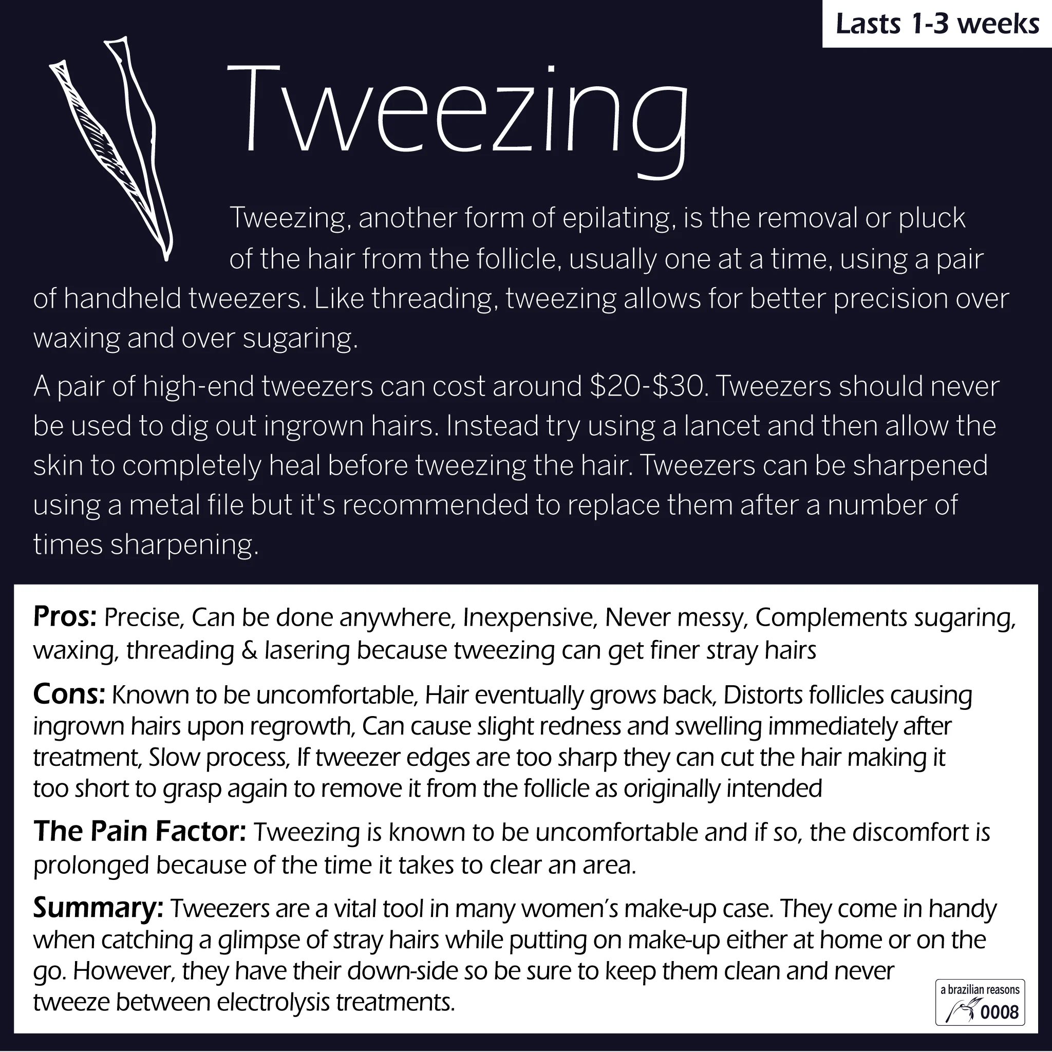 Tweezing - a brazilian reasons #0008